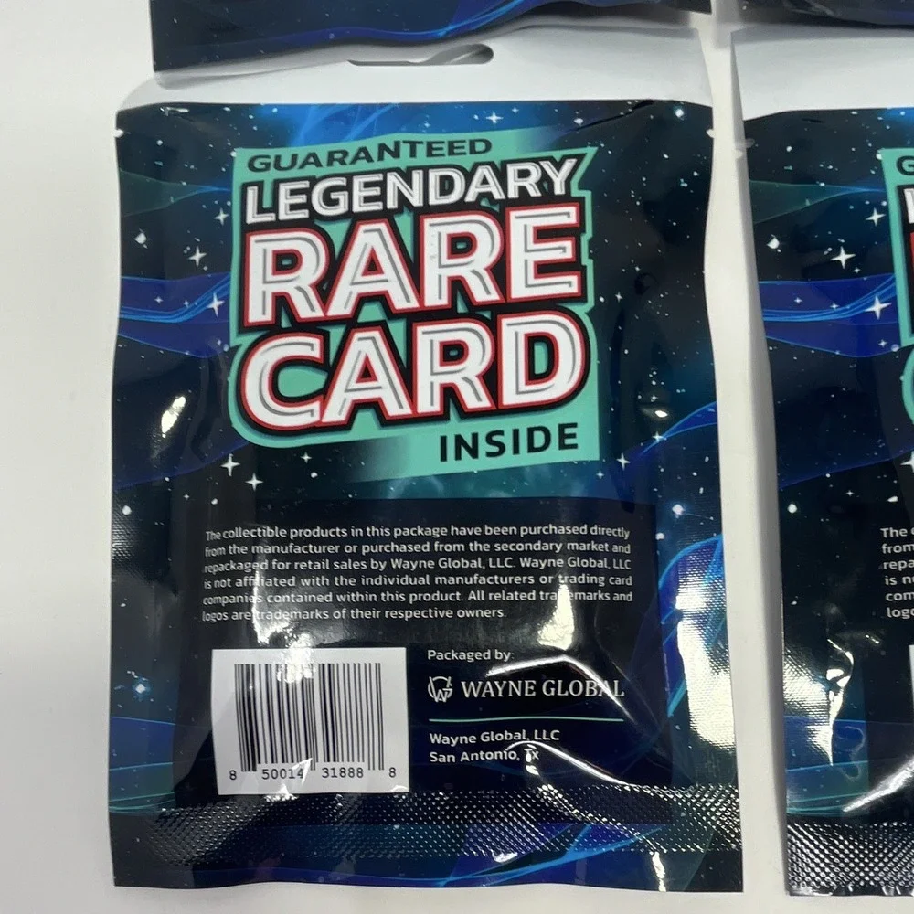 Legendary Pack Guaranteed Legendary Rare Card -4 Packs